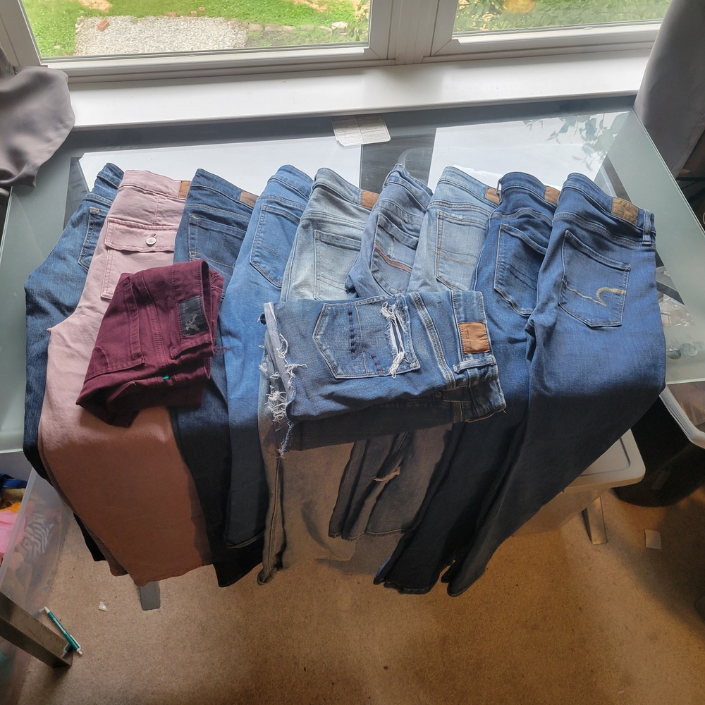 American Eagle Outfitters Pink Denim Jeans